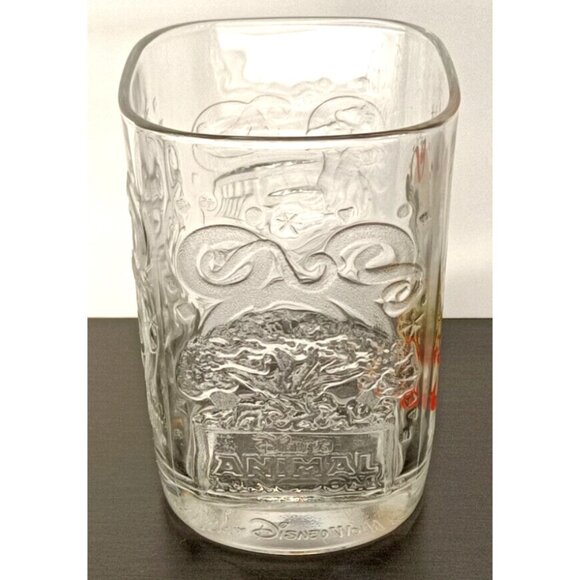 Walt Disney World 2000 Mickey Mouse Safari Square Glass Animal Kingdom NEW - Picture 2 of 7